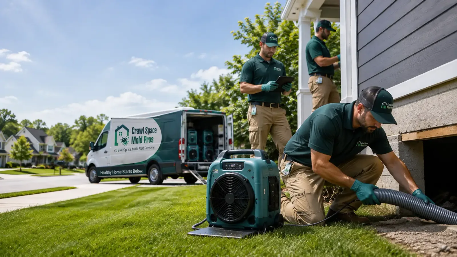 Crawl Space Mold Removal in Holland, IA